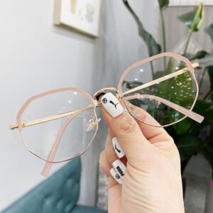 Anti-Blue Light Flat Mirror Finished Myopia Glasses