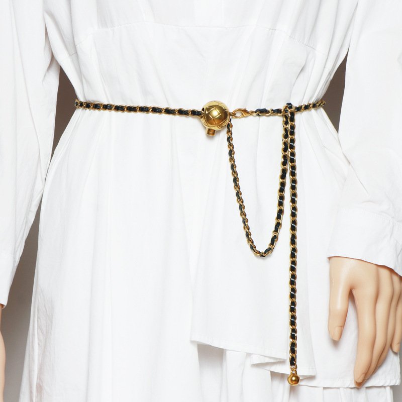 Waist Chain Women's Belt Ins Fashion Decorative Dress Waist Matching Shirt Suit Belt - Image 3