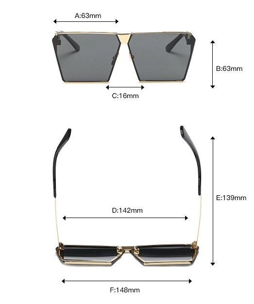 New polarized sunglasses ladies fashion glasses square sunglasses trend - Image 2