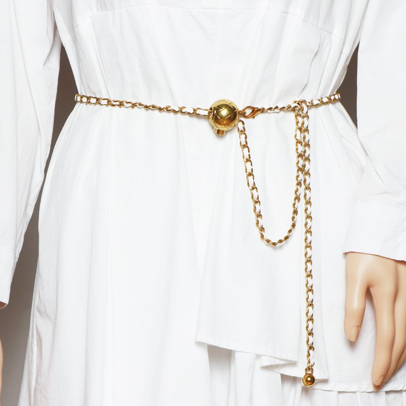 Waist Chain Women's Belt Ins Fashion Decorative Dress Waist Matching Shirt Suit Belt - Image 4