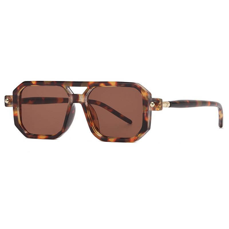 Fashion Sunglasses Women's Thick Frame Square Frame Glasses - Image 6