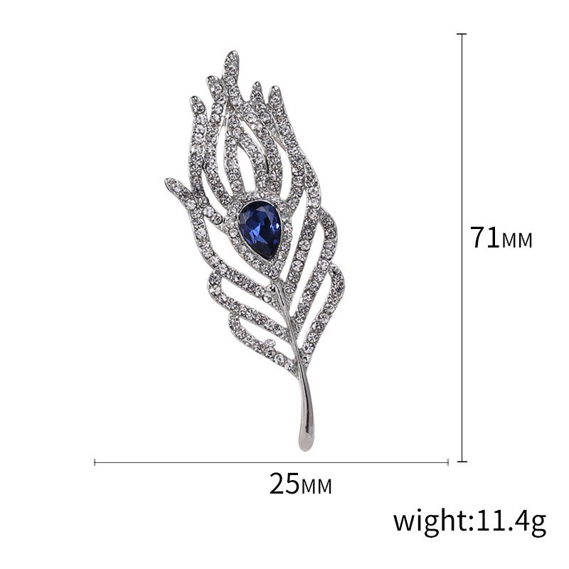 Pendant Feather Brooch Dual-purpose Pin Brooch - Image 3